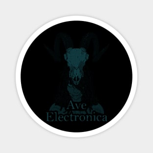 ASCii Savage Girl - Ave Electronica (Blue) Magnet